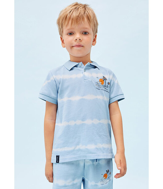 Mayoral Jongens polo - Wave blauw