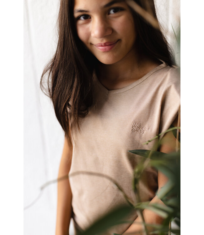 LEVV Meisjes jurk - Danouk - Taupe