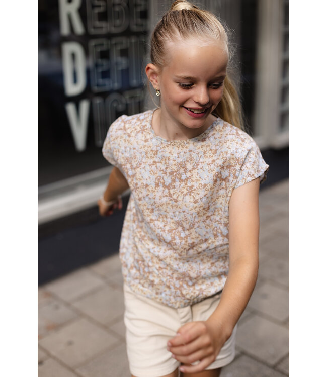 LEVV Meisjes blouse - Djada - AOP Multi abstract