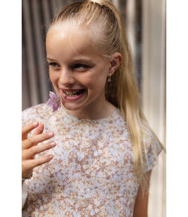 LEVV Meisjes blouse - Djada - AOP Multi abstract
