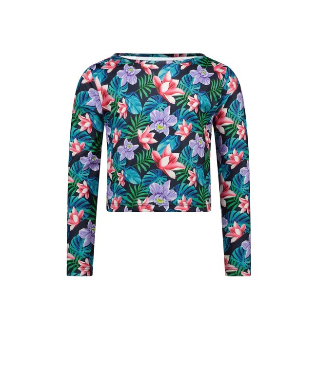 B.Nosy Meisjes tanktop met shirt 2-piece - Active bloemen AOP