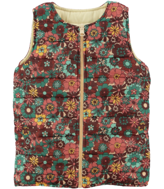 O'Chill Meisjes bodywarmer reversibel - Doutzen - Multicolor