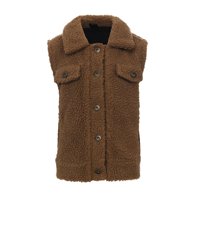 LOOXS 10sixteen Meisjes vest - Teddy bruin