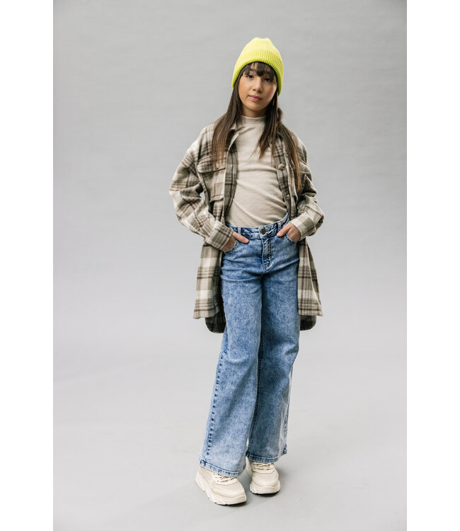 LOOXS 10sixteen Meisjes blouse oversized - Geruit