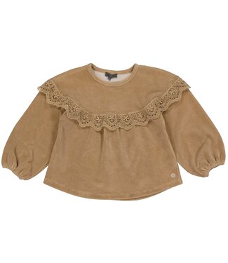 LEVV Little Meisjes blouse - Gia - Zand nomade