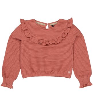 LEVV Little Meisjes blouse - Geyla - Mahogany roze