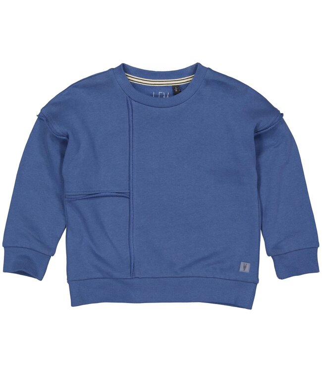 LEVV Little Jongens sweater - Gideon - Mist blauw