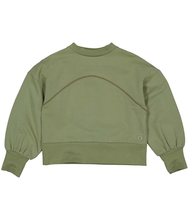 LEVV Meisjes sweater - Fanka - Olijf groen