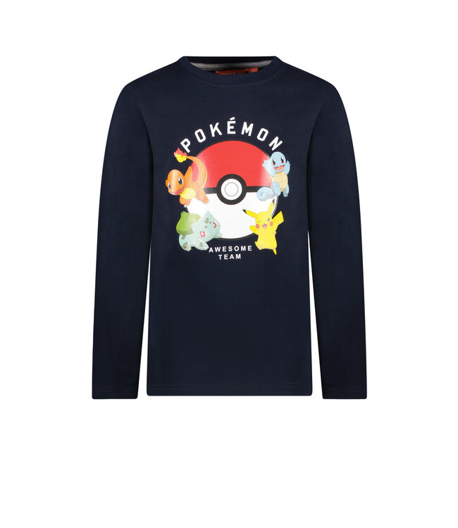 Tygo & Vito Jongens shirt - Pokemon - Navy blauw