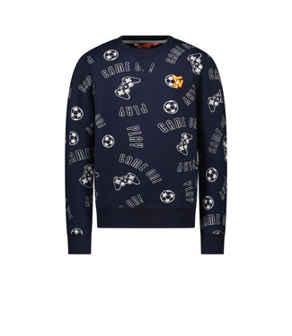 Tygo & Vito Jongens sweater AOP - Jesse - Navy blauw