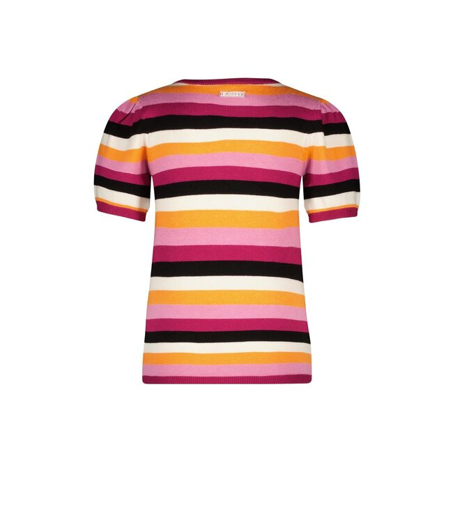 B.Nosy Meisjes top multi color - Orchidee streep