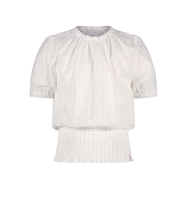 NoNo Meisjes blouse - Tomma - Pearled ivory