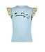 NoNo Meisjes t-shirt rib - Kamsi - Sky High