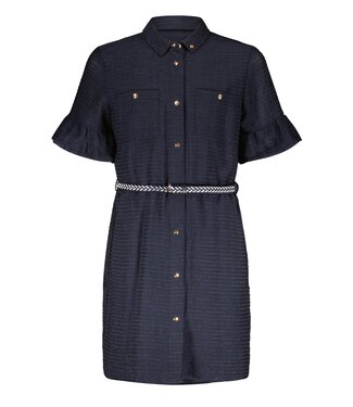 NoBell Meisjes jurk - Masa - Navy blauw