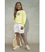 Like Flo Meisjes short met riem - Off white