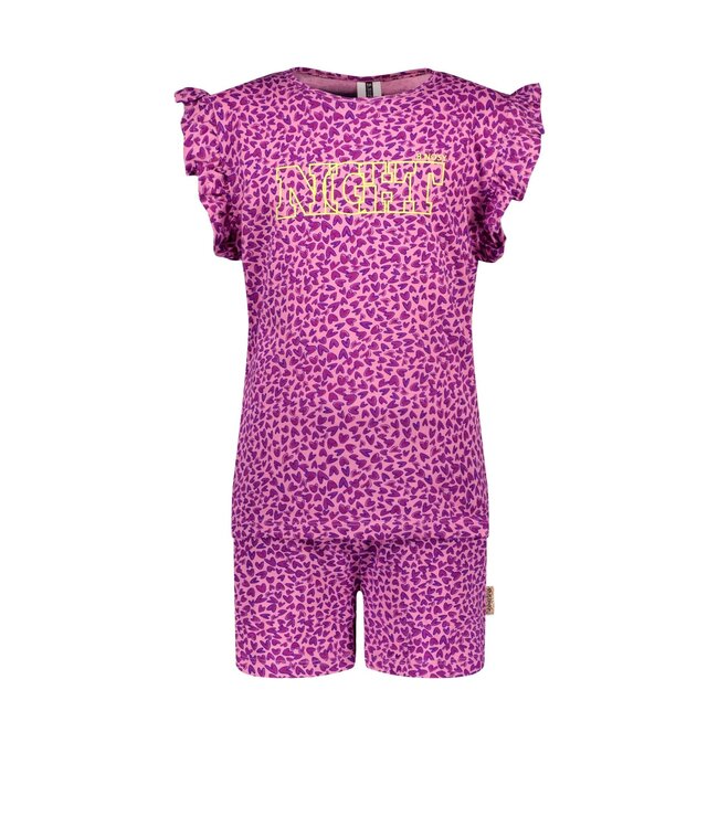 B.Nosy Meisjes pyjama - Ster grape paars