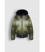 NoBell Meisjes winterjas bomber met capuchon - Boy - Army groen