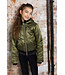 NoBell Meisjes winterjas bomber met capuchon - Boy - Army groen