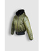 NoBell Meisjes winterjas bomber met capuchon - Boy - Army groen