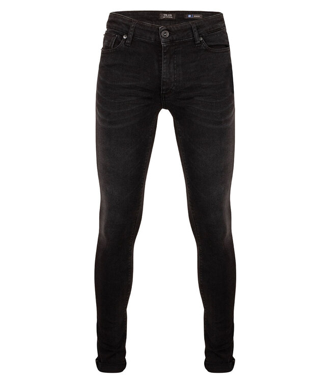 Rellix Jongens jeansbroek Xyan skinny - Zwart denim