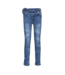 Dutch Dream denim Meisjes skinny jeans broek Ngombe - Midden blauw