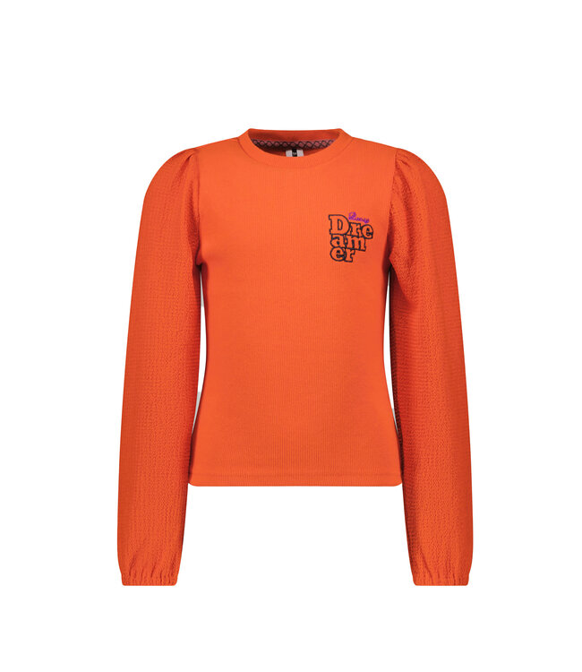 B.Nosy Meisjes shirt - Grace - Oranje glo