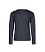 Like Flo Meisjes shirt lurex jersey - Navy blauw