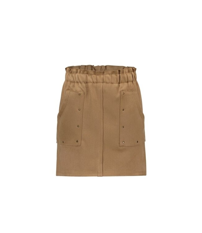 Like Flo Meisjes rok suede studs - Cinnamon