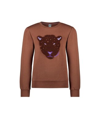 B.Nosy Meisjes sweater bruin - Dina - Cappucino