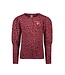 B.Nosy Meisjes shirt bordeaux - Deni - DK panter rood