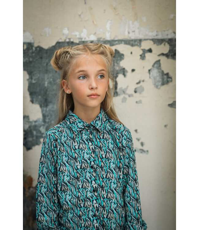 Vinrose Meisjes blouse - Wasabi