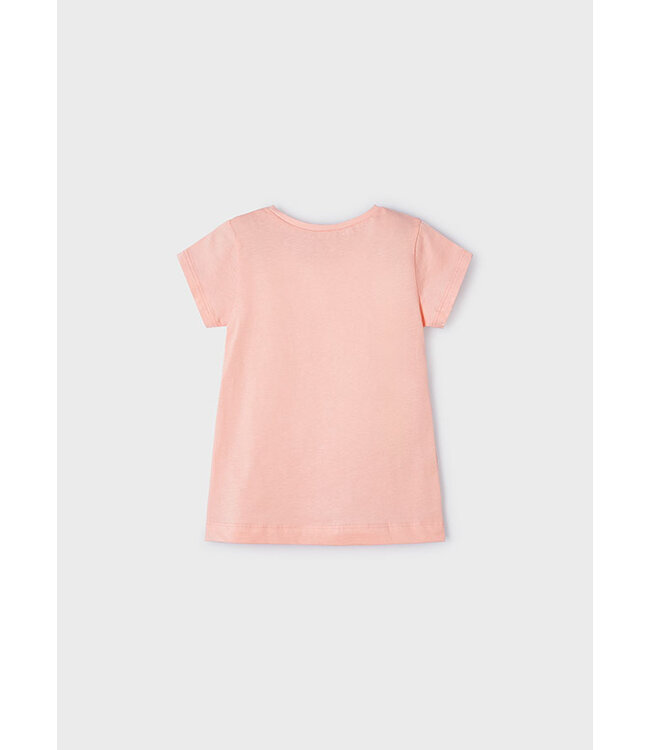 Mayoral Meisjes t-shirt - Zalm