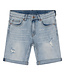 Indian Blue Jeans Jongens jeans short Andy damaged repaired - Licht denim