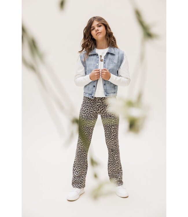 LOOXS 10sixteen Meisjes gilet denim - Geruit