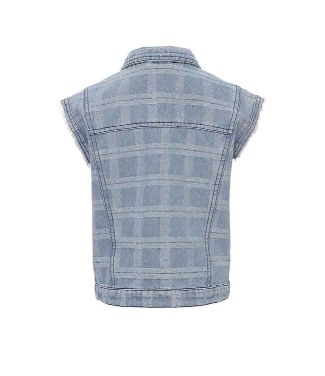LOOXS 10sixteen Meisjes gilet denim - Geruit
