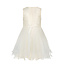 Le Chic Meisjes jurk kant bloemen - Sympha - Pearled ivoor wit