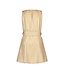 Like Flo Meisjes jurk metallic crepe - Champagne