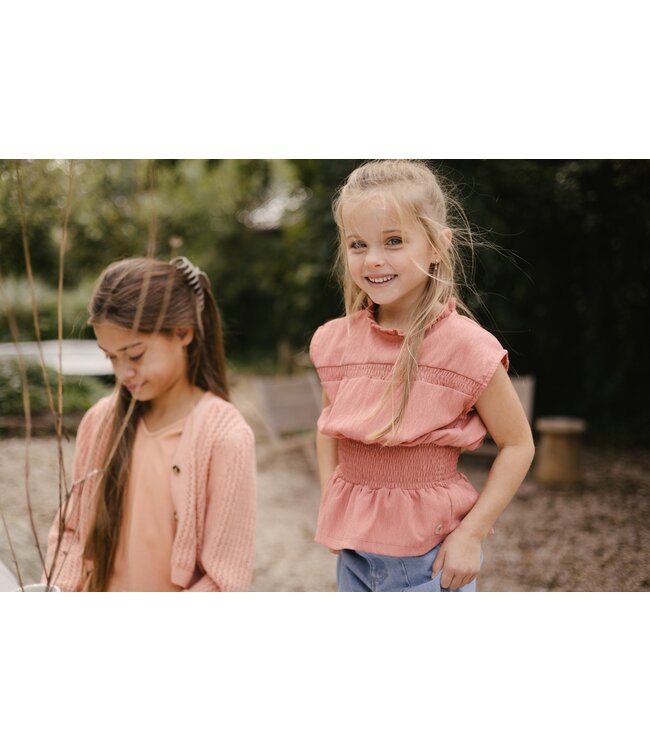 LEVV Meisjes blouse - Kathi - Oud roze