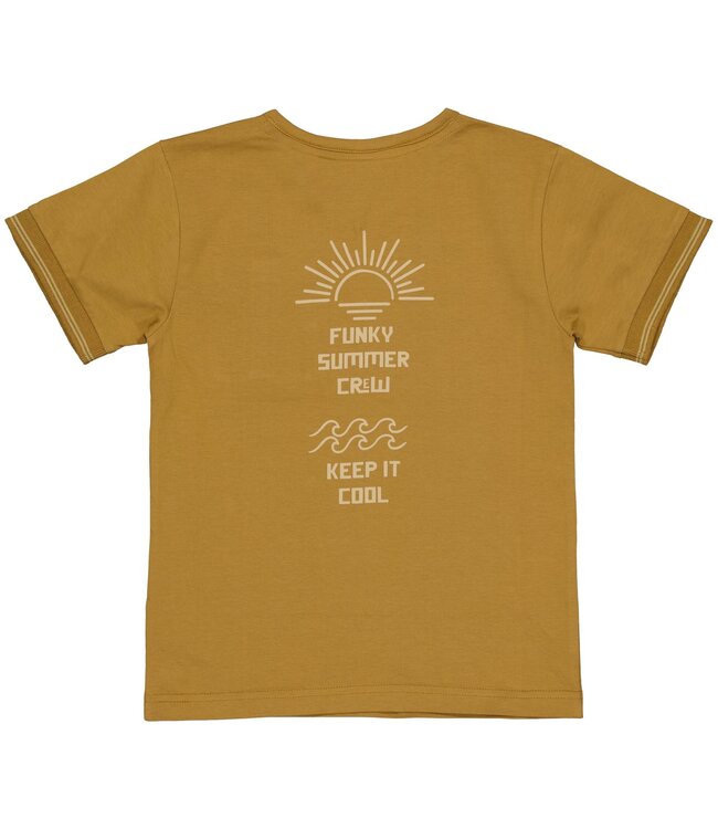 Quapi Jongens t-shirt - Beril - Bruin