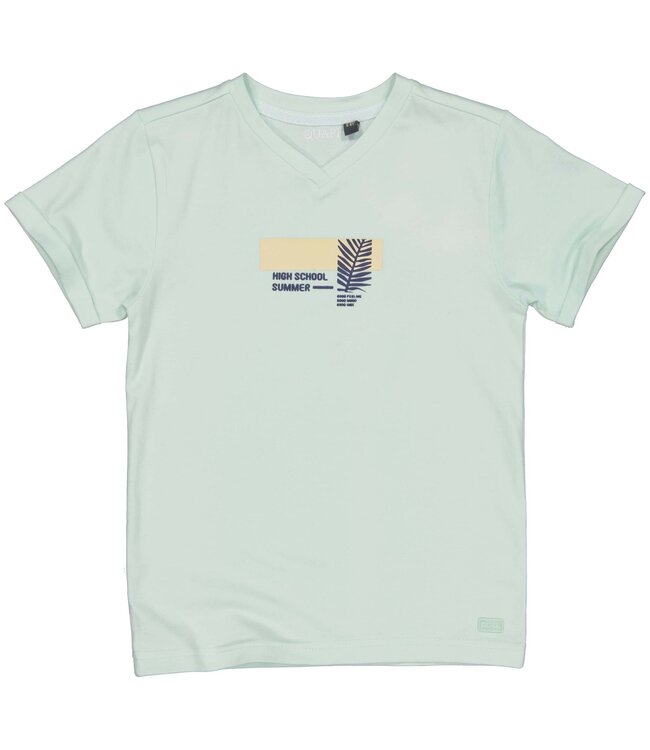 Quapi Jongens t-shirt - Bastijn - Aqua blauw