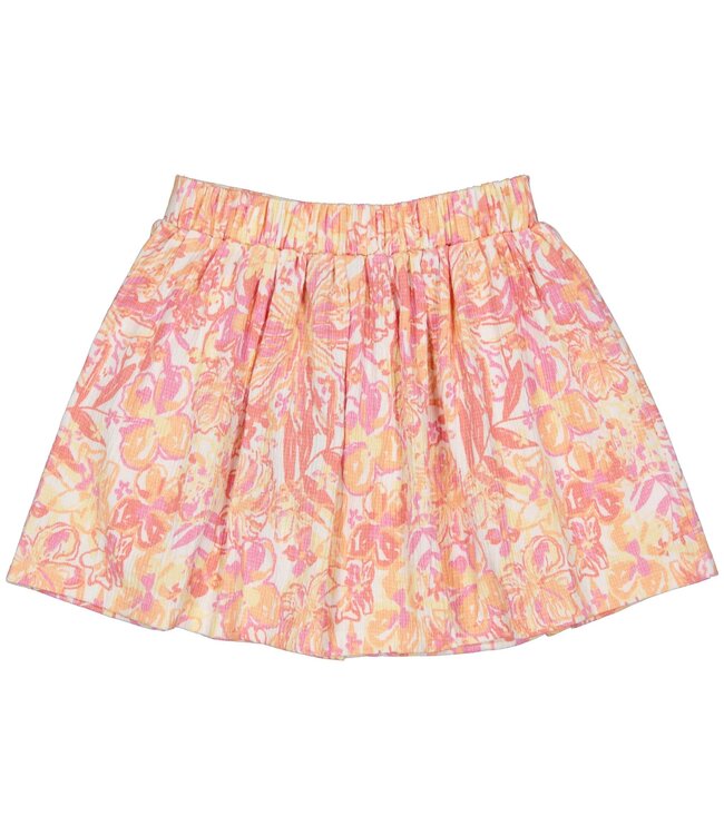 Quapi Meisjes rok - Brage - AOP bloemen wit