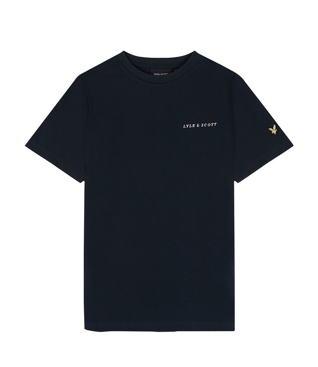 Lyle & Scott T-shirt Script - Donker navy blauw