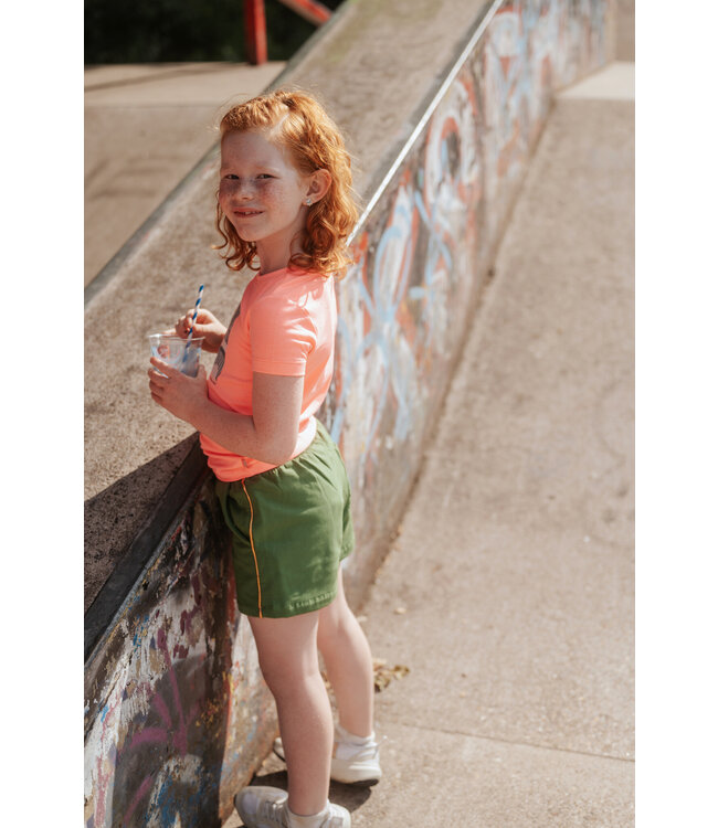 Tygo & Vito Meisjes sweat short - Peggy - Tropical groen