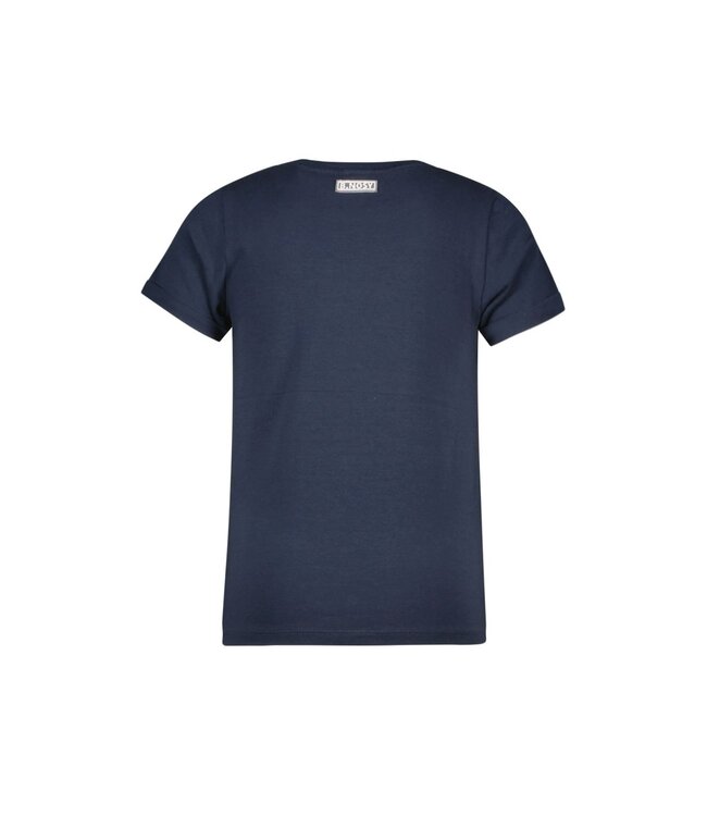 B.Nosy Meisjes t-shirt - Vivianne - Navy blauw