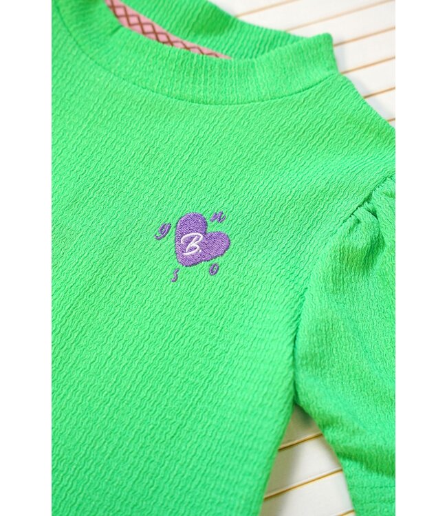 B.Nosy Meisjes t-shirt - Vajen - Helder groen