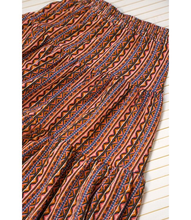 B.Nosy Meisjes rok - Brenda - Blush aztec AOP