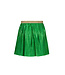 Like Flo Meisjes rok metallic plisse - Groen metallic