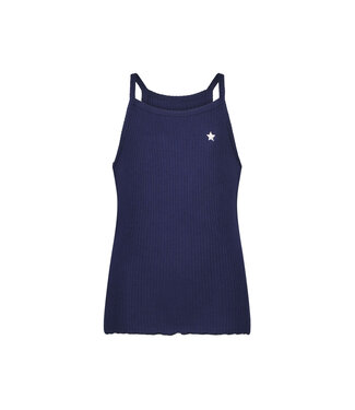 Like Flo Meisjes top rib - Navy blauw