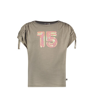 Like Flo Meisjes t-shirt slub - Army groen