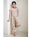 Like Flo Meisjes sweat top gestreept - Mud